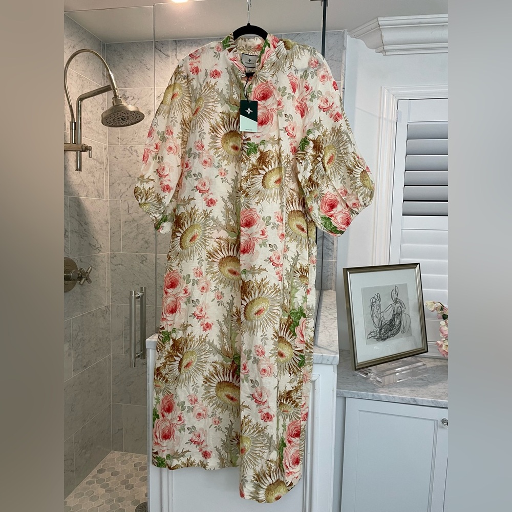 NWT Tuckernuck Sun Faded Floral Maryse Caftan